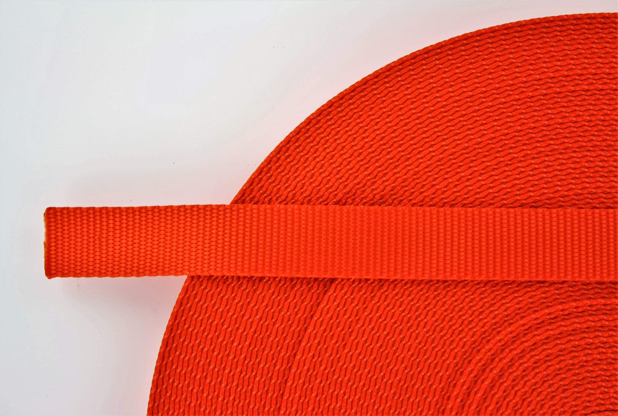 Ohio Travel Bag Strapping 1" Orange, Web Strap, Nylon, #NYL-1-ORG NYL-1-ORG