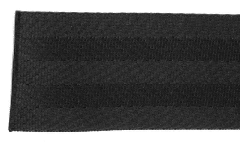 Ohio Travel Bag Strapping 2" Black, Seat Belt Webbing, Polyester, #X-500-2 X-500-2