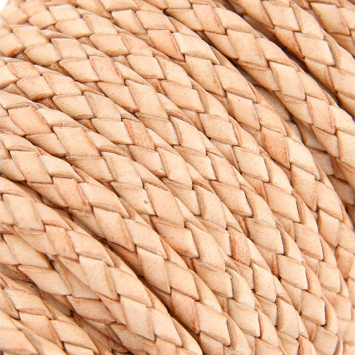 Ohio Travel Bag Strapping 3/16" Natural, Braided Bolo Cord, Leather, #M-1633-NAT M-1633-NAT