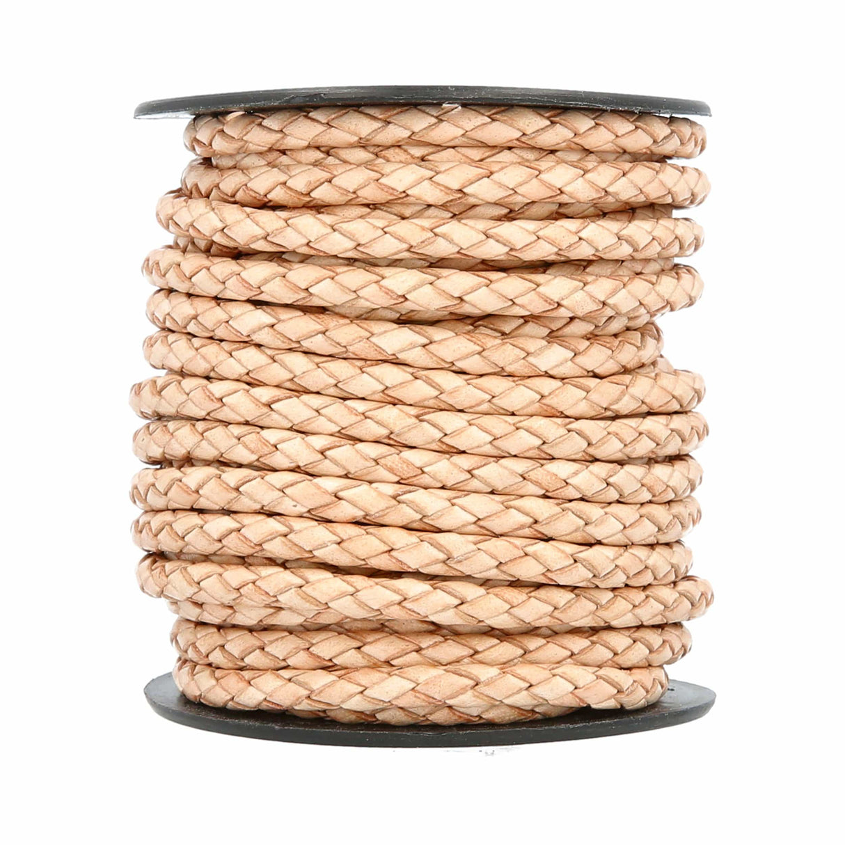 Ohio Travel Bag Strapping 3/16" Natural, Braided Bolo Cord, Leather, #M-1633-NAT M-1633-NAT