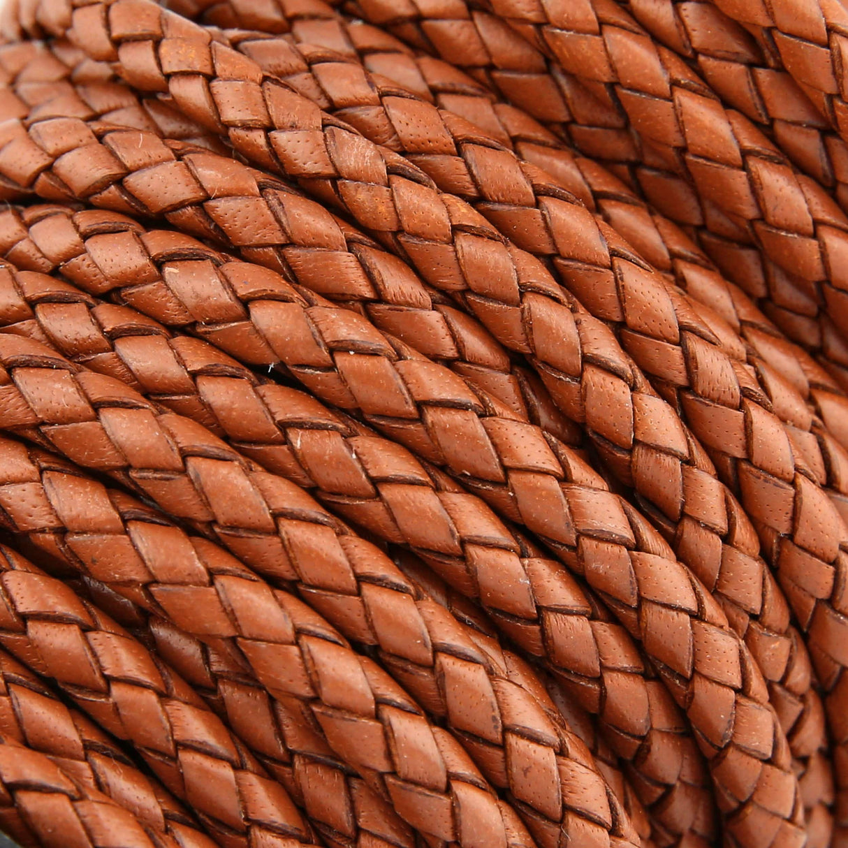 Ohio Travel Bag Strapping 3/16" Saddle Tan, Braided Bolo Cord, Leather, #M-1633-STAN M-1633-STAN