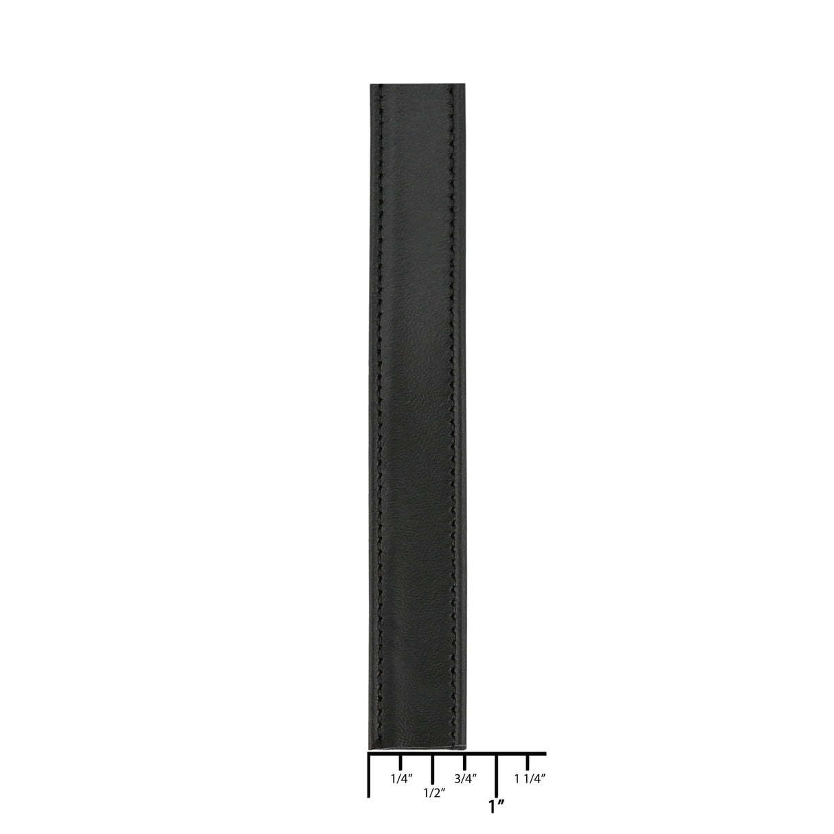 Ohio Travel Bag Strapping 3/4" Black, Flat Leather Strapping, Leather, #CALF-3-4-BLK CALF-3-4-BLK