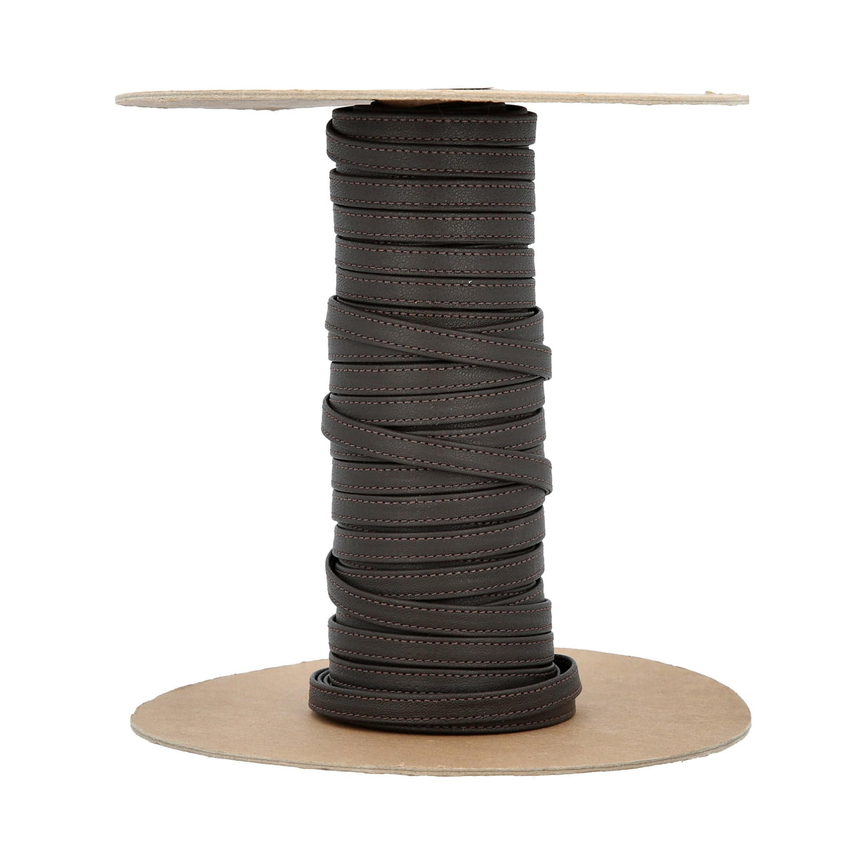 Ohio Travel Bag Strapping 3/8" Dark Brown, Flat Leather Strapping, #CALF-3-8-DKBRO CALF-3-8-DKBRO