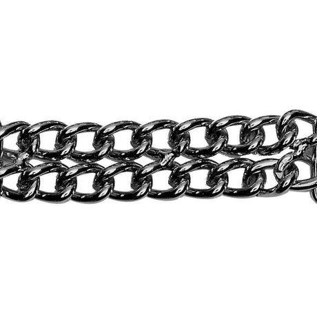 4-1/4" Chrome, Double Chain Purse Handle, Steel