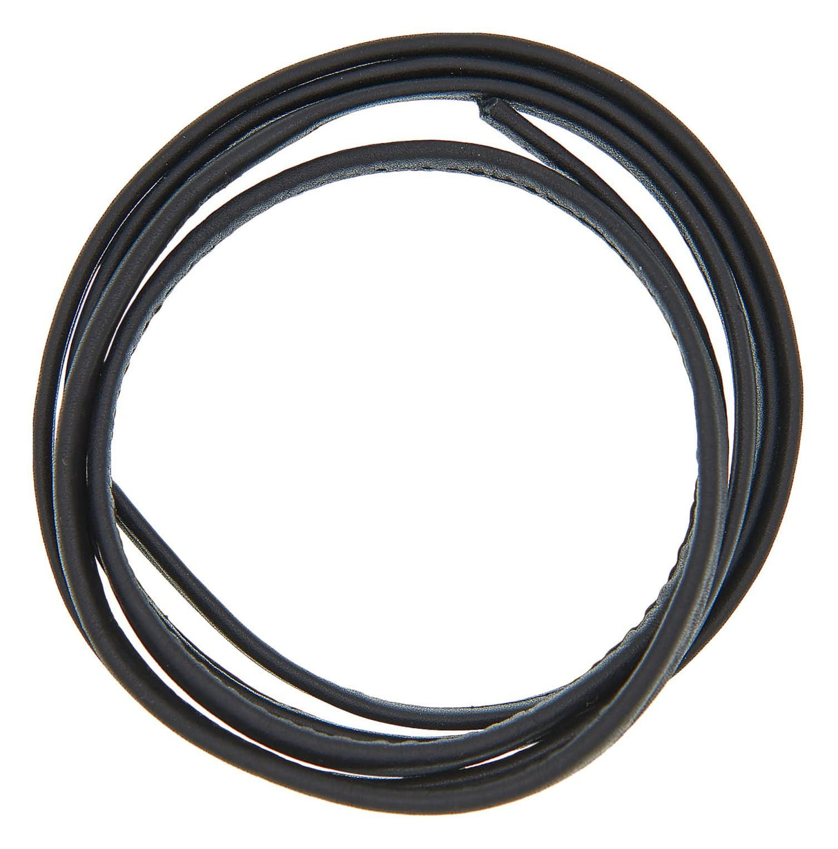 Ohio Travel Bag Strapping 5/16" Black, Double Full Fold Cord, Leather, #M-1661-BLK M-1661-BLK