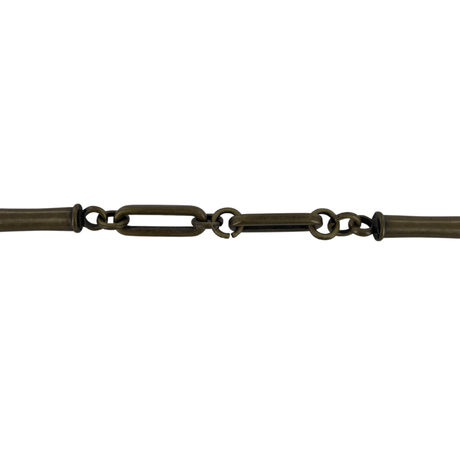 Ohio Travel Bag Strapping 6/16" Antique Brass, Chain Handle, Zinc Alloy, #P-3035-ANTB P-3035-ANTB