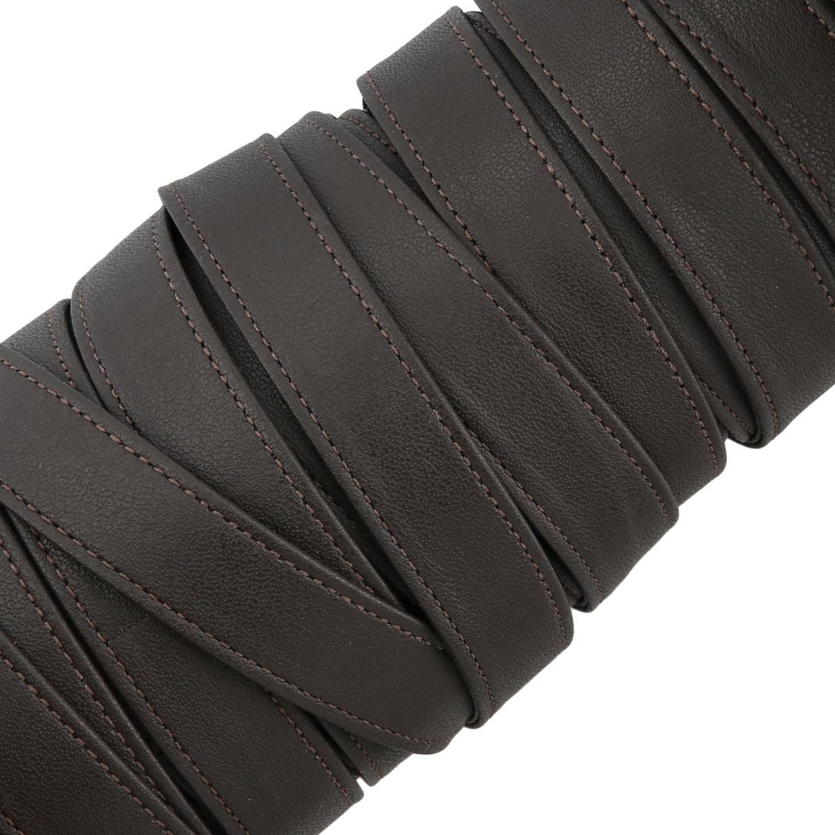 Ohio Travel Bag Strapping 7/8" Dark Brown. Leather Strapping, Leather, #CALF-7-8-DKBRO CALF-7-8-DKBRO