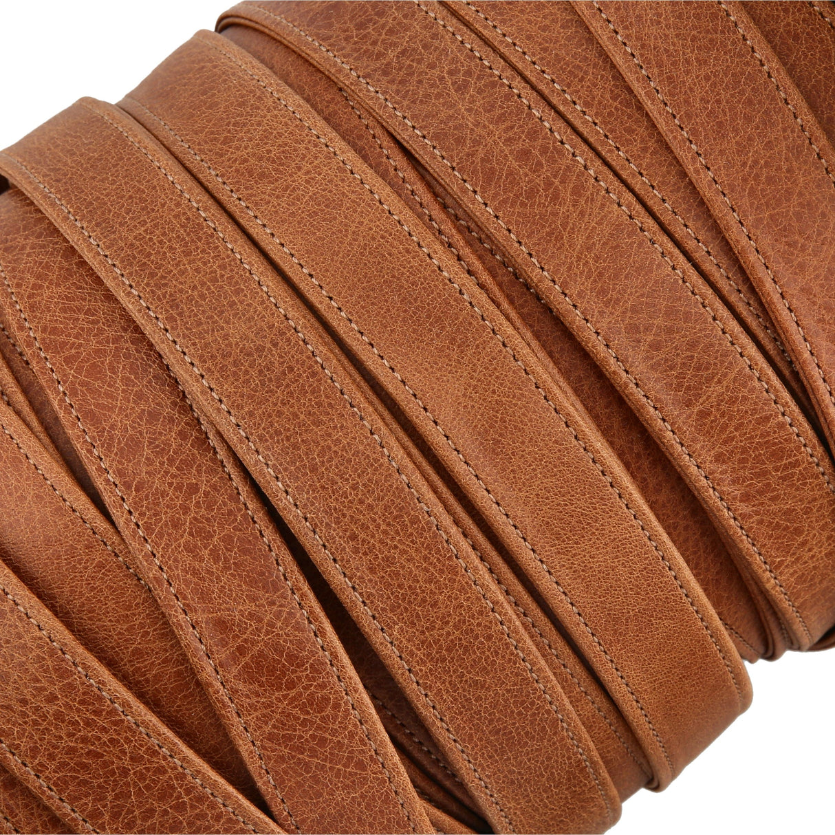 Ohio Travel Bag Strapping 7/8" Medium Brown, Leather Strapping, Leather, #CALF-7-8-MEDBRO CALF-7-8-MEDBRO