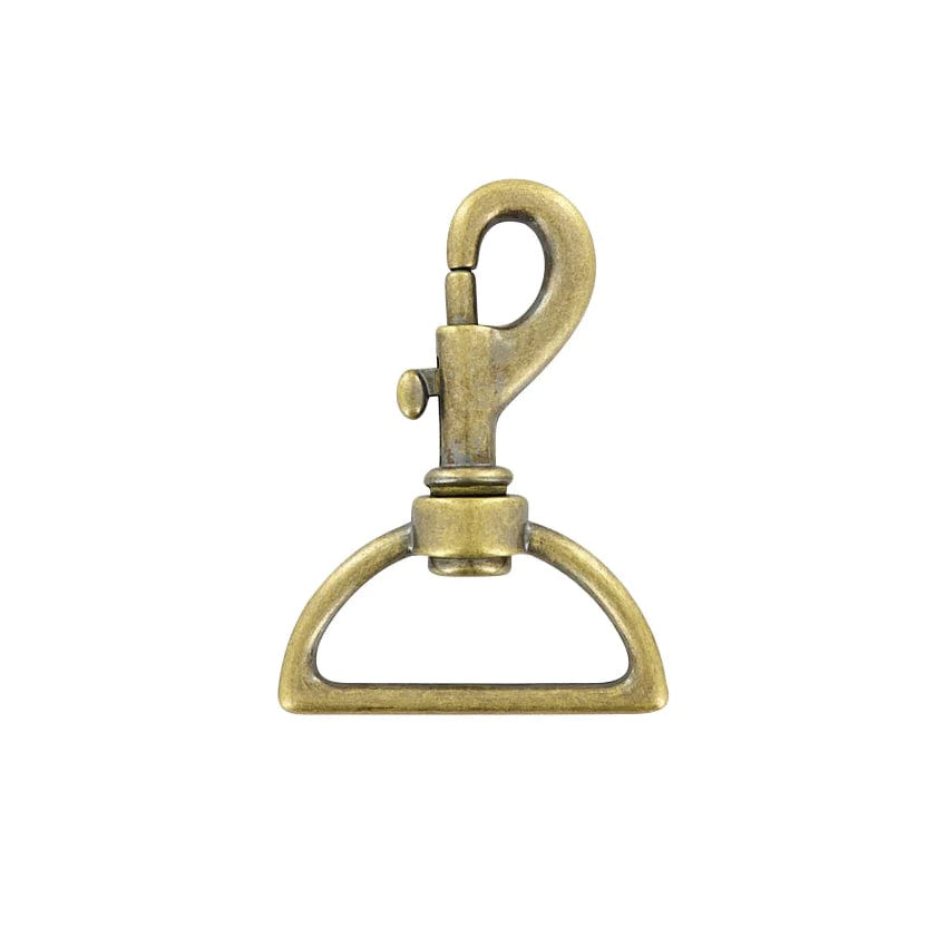 1 1/2" Antique Brass, Bolt Swivel Snap Hook, Zinc Alloy