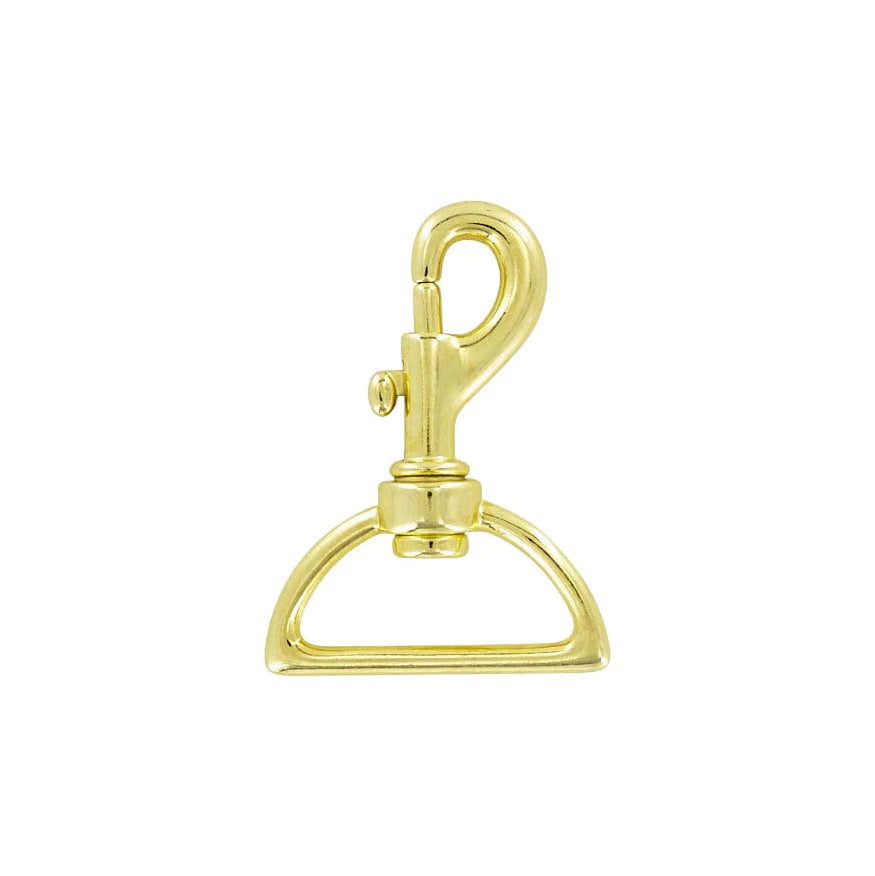 1 1/2" Brass, Bolt Swivel Snap Hook, Zinc Alloy