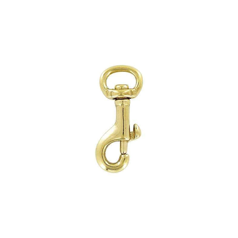 1/2" Brass, Bolt Swivel Snap Hook, Solid Brass-PK4