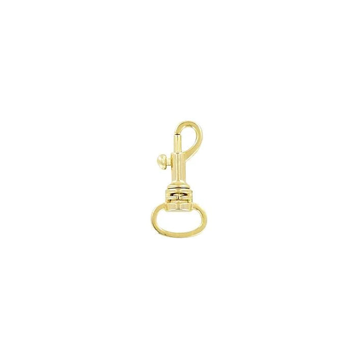 1/2" Gold, Bolt Swivel Snap Hook, Zinc Alloy-PK4