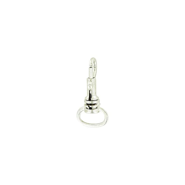 1/2" Shiny Nickel, Bolt Swivel Snap Hook, Zinc Alloy-PK4