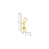 1/4" Brass, Bolt Swivel Snap Hook, Zinc Alloy, #P-1782-BP