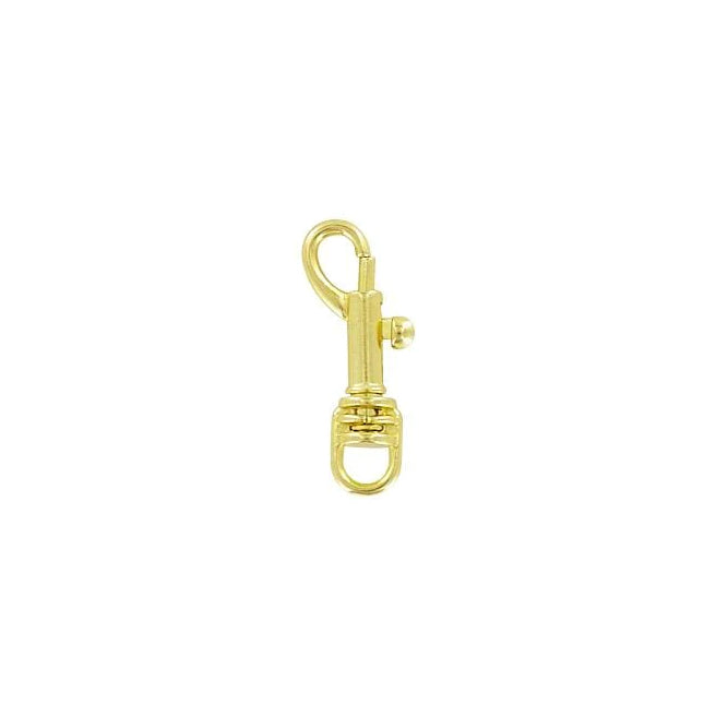 1/4" Brass, Bolt Swivel Snap Hook, Zinc Alloy, #P-1782-BP