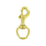 1" Brass, Bolt Swivel Snap Hook, Solid Brass, #P-1442