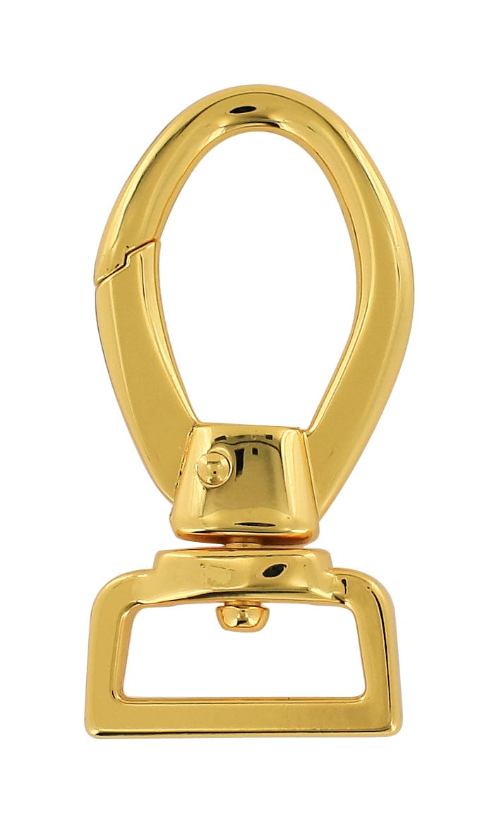 Ohio Travel Bag Swivel Snaps 1" Shiny Gold, Swivel Snap Hook, Zinc Alloy, #P-2804-GOLD P-2804-GOLD