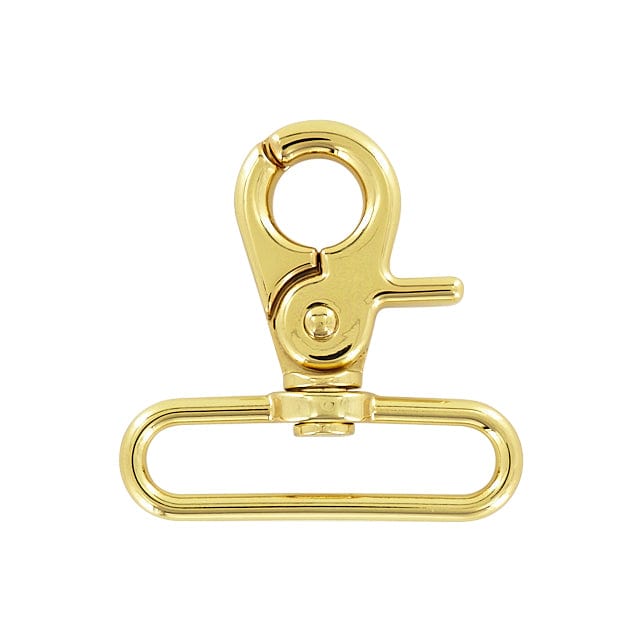 Ohio Travel Bag Swivel Snaps 2" Shiny Gold, Trigger Swivel Snap Hook, Zinc Alloy, #P-3140-GOLD P-3140-GOLD