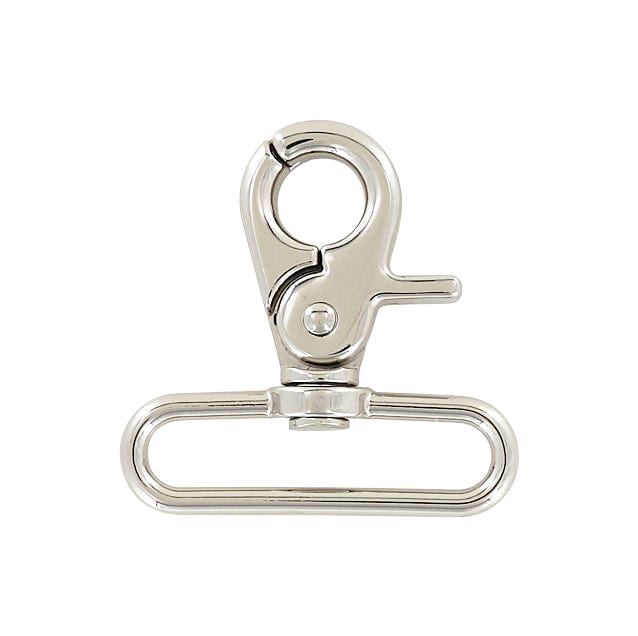 Ohio Travel Bag Swivel Snaps 2" Shiny Nickel, Trigger Swivel Snap Hook, Zinc Alloy, #P-3140-NIC P-3140-NIC