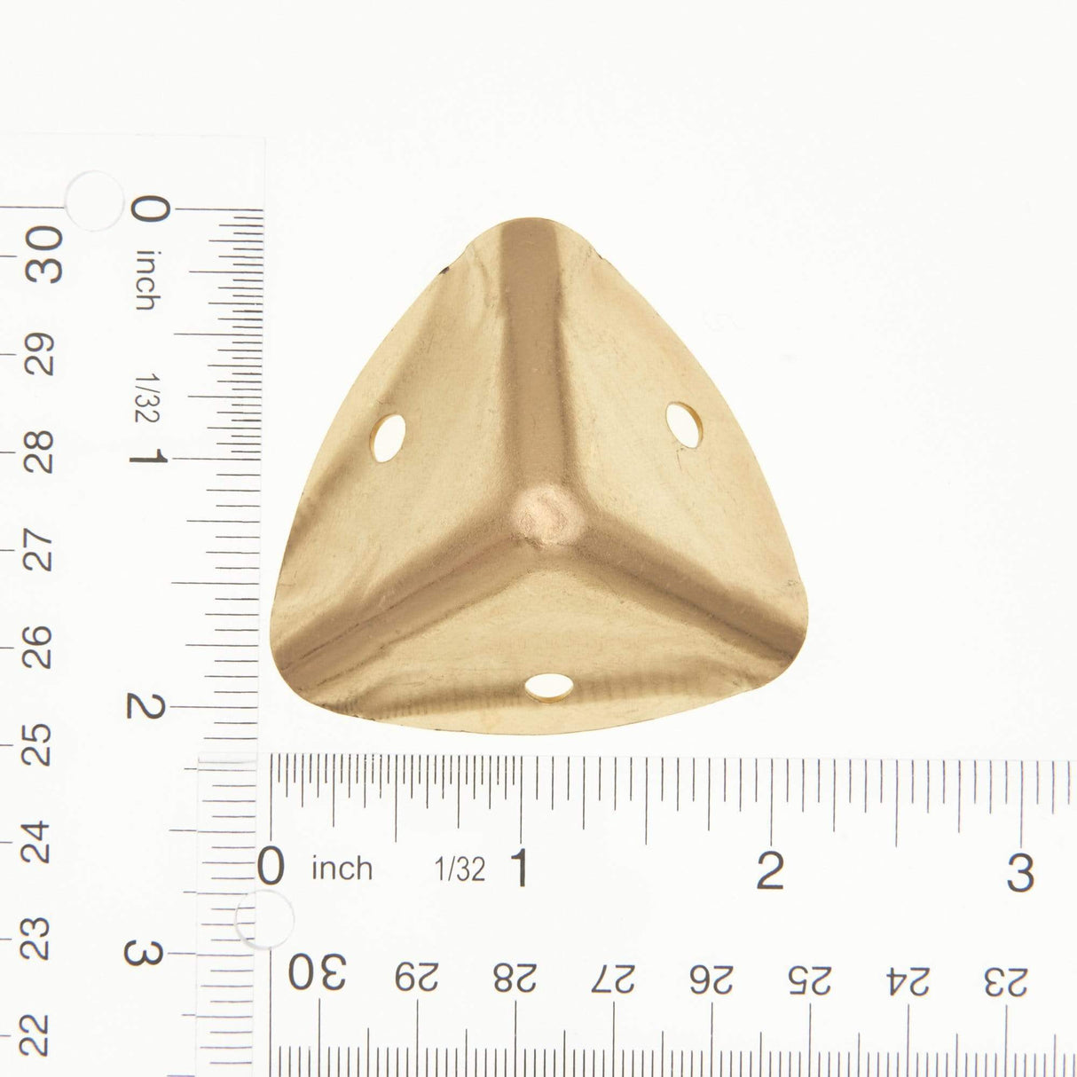 Ohio Travel Bag Wheels & Feet 1 1/2" Brass, Trunk Corner, Steel, #F-8-BP F-8-BP