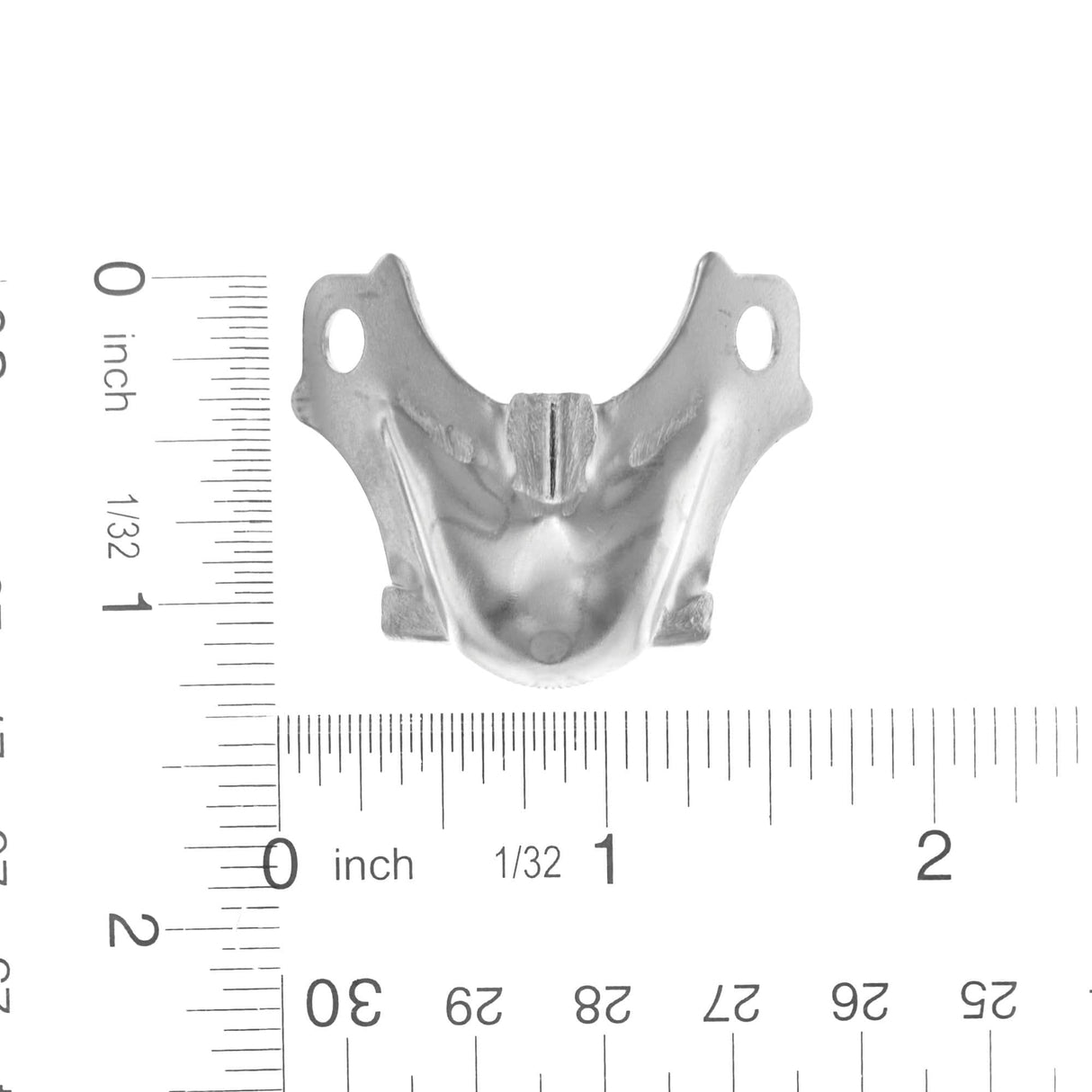Ohio Travel Bag Wheels & Feet 1 1/2" Nickel, Two-Leg Corner, Steel, #L-777 L-777