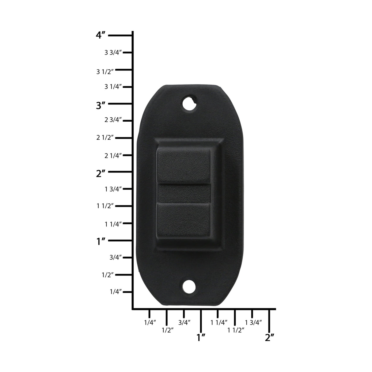 Ohio Travel Bag Wheels & Feet 1 1/4" Black, Bottom Stud, Plastic, #L-3150 L-3150