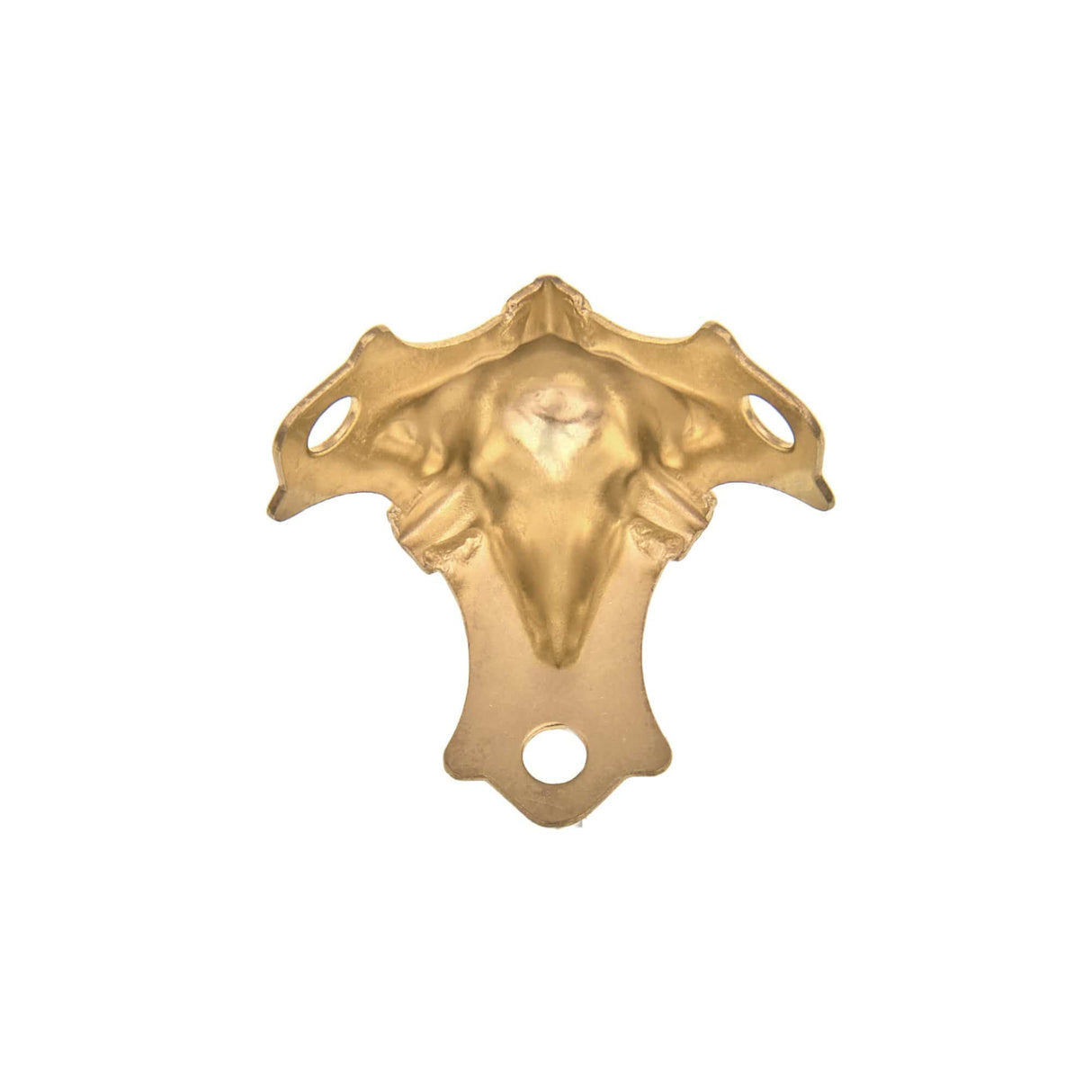 Ohio Travel Bag Wheels & Feet 1 1/8" Brass, Corner, Steel, #F-4-BP F-4-BP