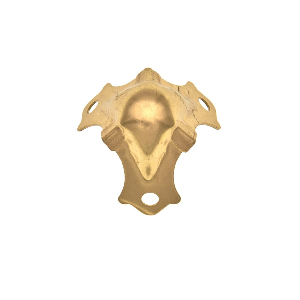 Ohio Travel Bag Wheels & Feet 1 1/8" Brass, Corner, Steel, #F-4-BP F-4-BP