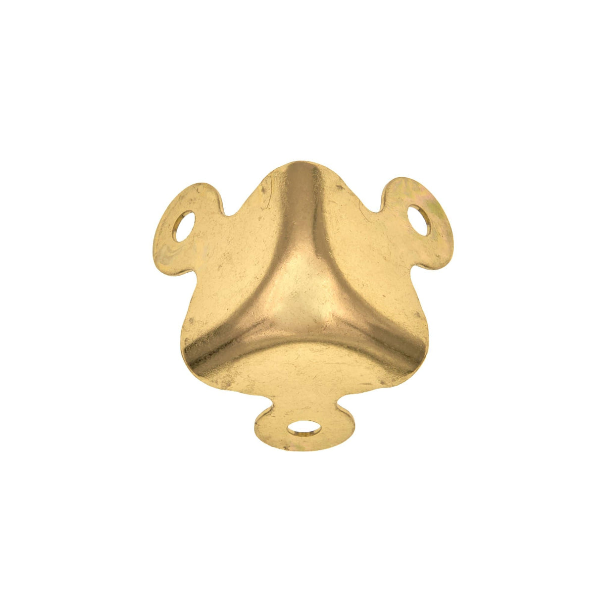 Ohio Travel Bag Wheels & Feet 1 1/8" Brass, Trunk Corner, Steel, #F-3-BP F-3-BP