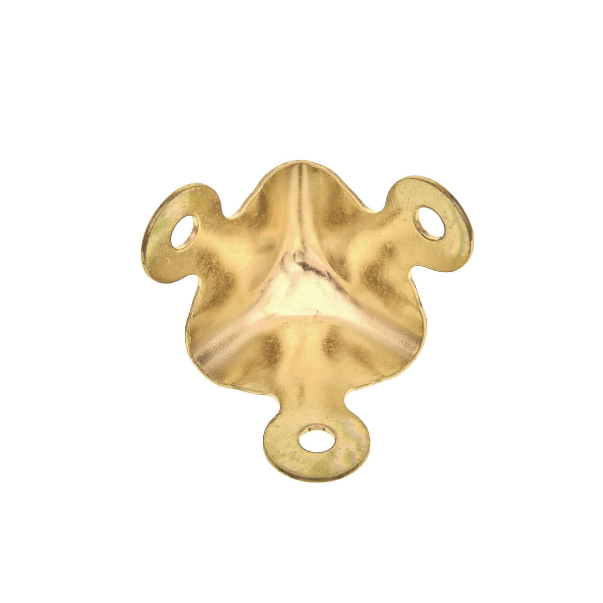 Ohio Travel Bag Wheels & Feet 1 1/8" Brass, Trunk Corner, Steel, #F-3-BP F-3-BP