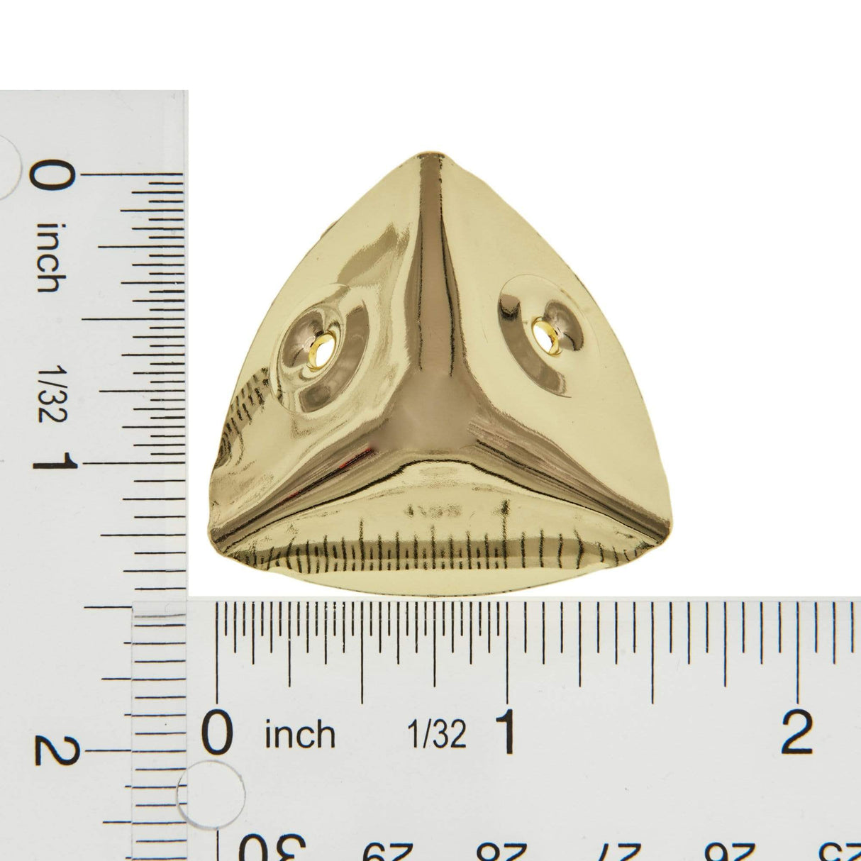 Ohio Travel Bag Wheels & Feet 1 1/8" Brass, Trunk Corner, Steel, #L-1290-BP L-1290-BP