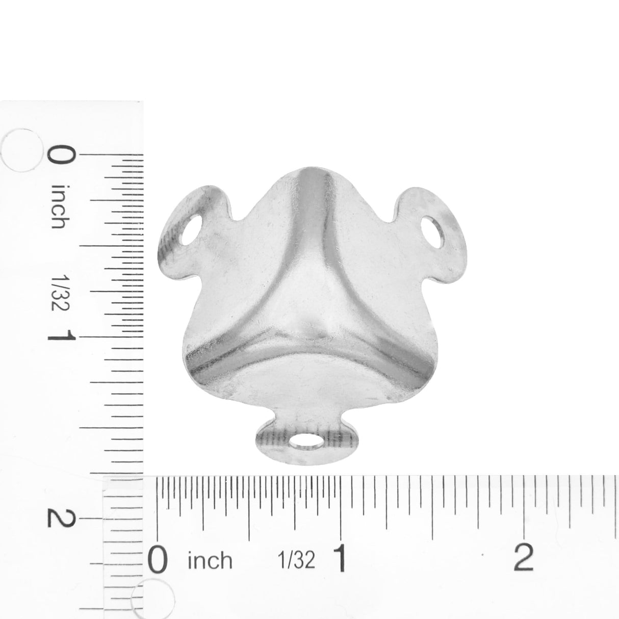 Ohio Travel Bag Wheels & Feet 1 1/8" Nickel, Trunk Corner, Steel, #F-3-NP F-3-NP