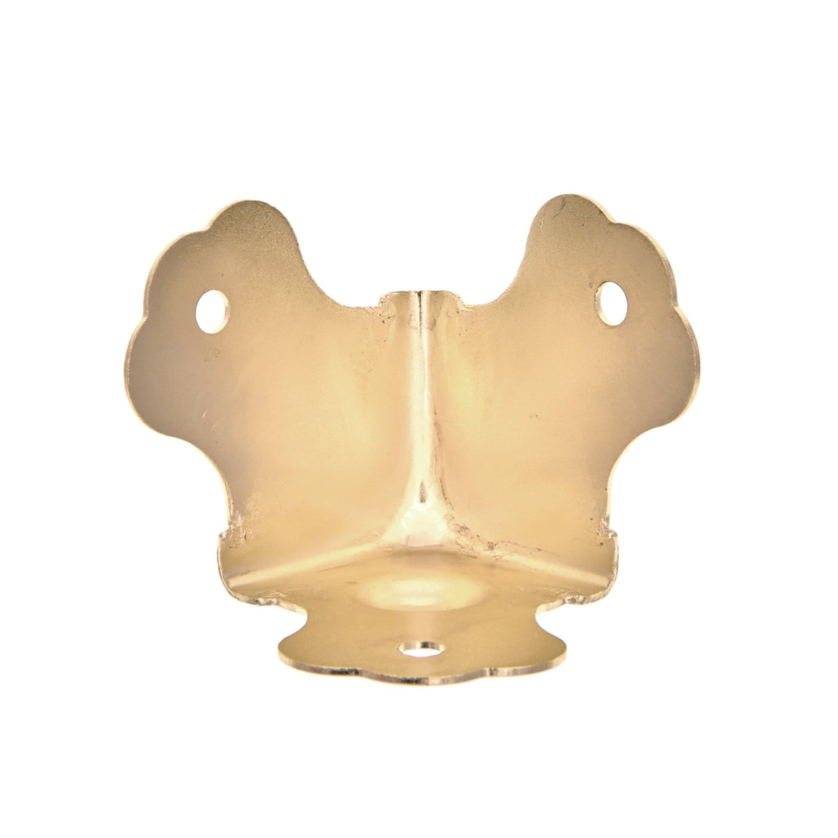 Ohio Travel Bag Wheels & Feet 1 3/4" Brass, Trunk Bottom Corner, Steel, #L-1755 L-1755