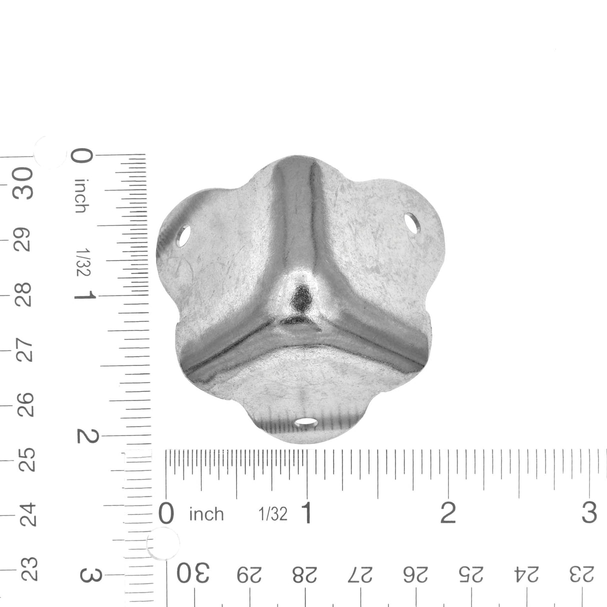 Ohio Travel Bag Wheels & Feet 1 3/8" Nickel, Corner, Steel, #F-6-NP F-6-NP