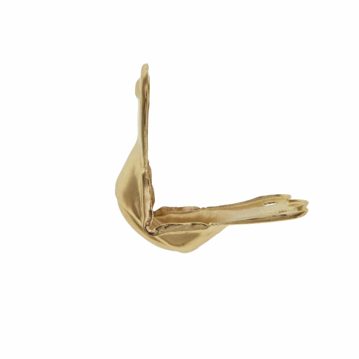 Ohio Travel Bag Wheels & Feet 1 5/8" Brass, Trunk Edge Clamp, Steel, #G-9-BP G-9-BP