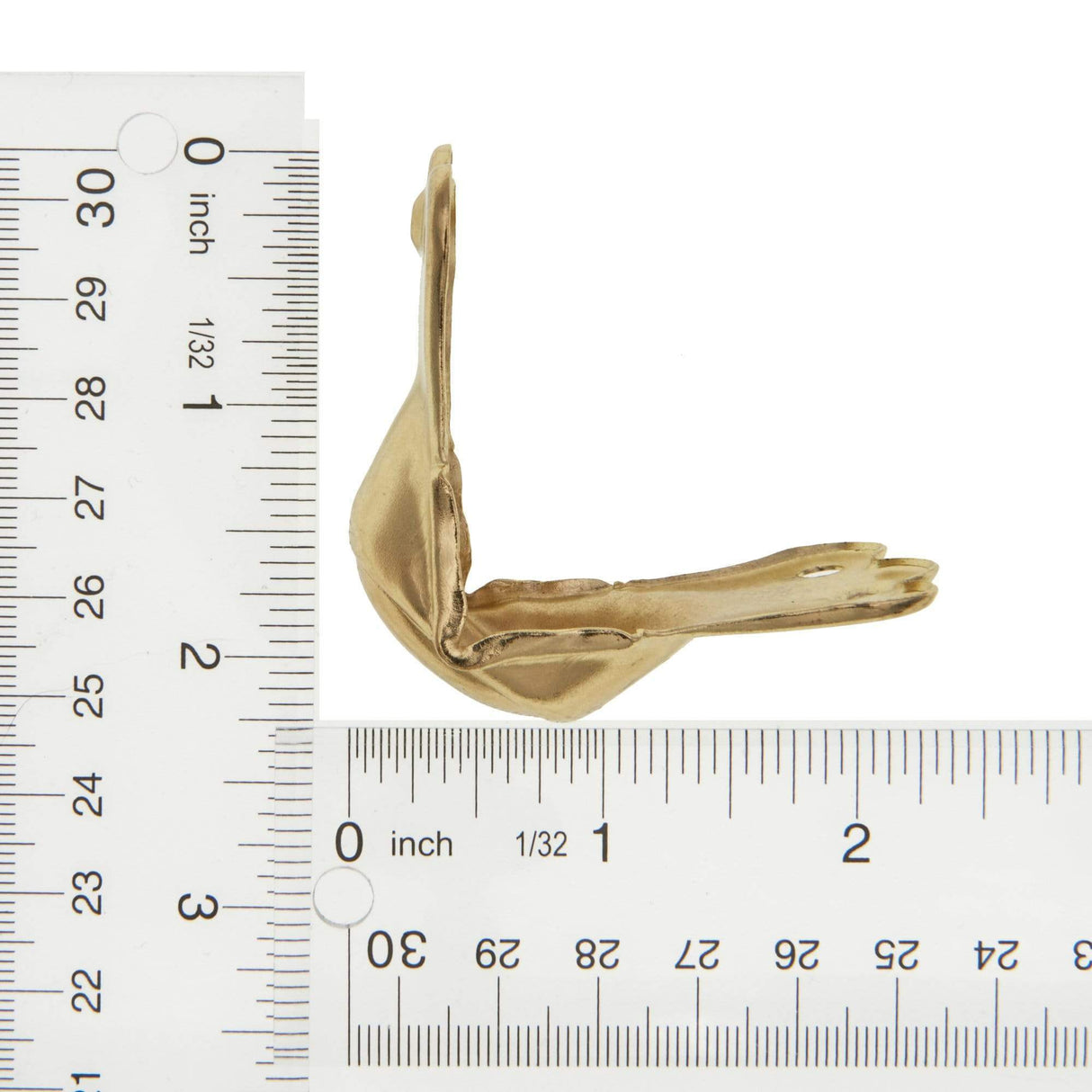 Ohio Travel Bag Wheels & Feet 1 5/8" Brass, Trunk Edge Clamp, Steel, #G-9-BP G-9-BP