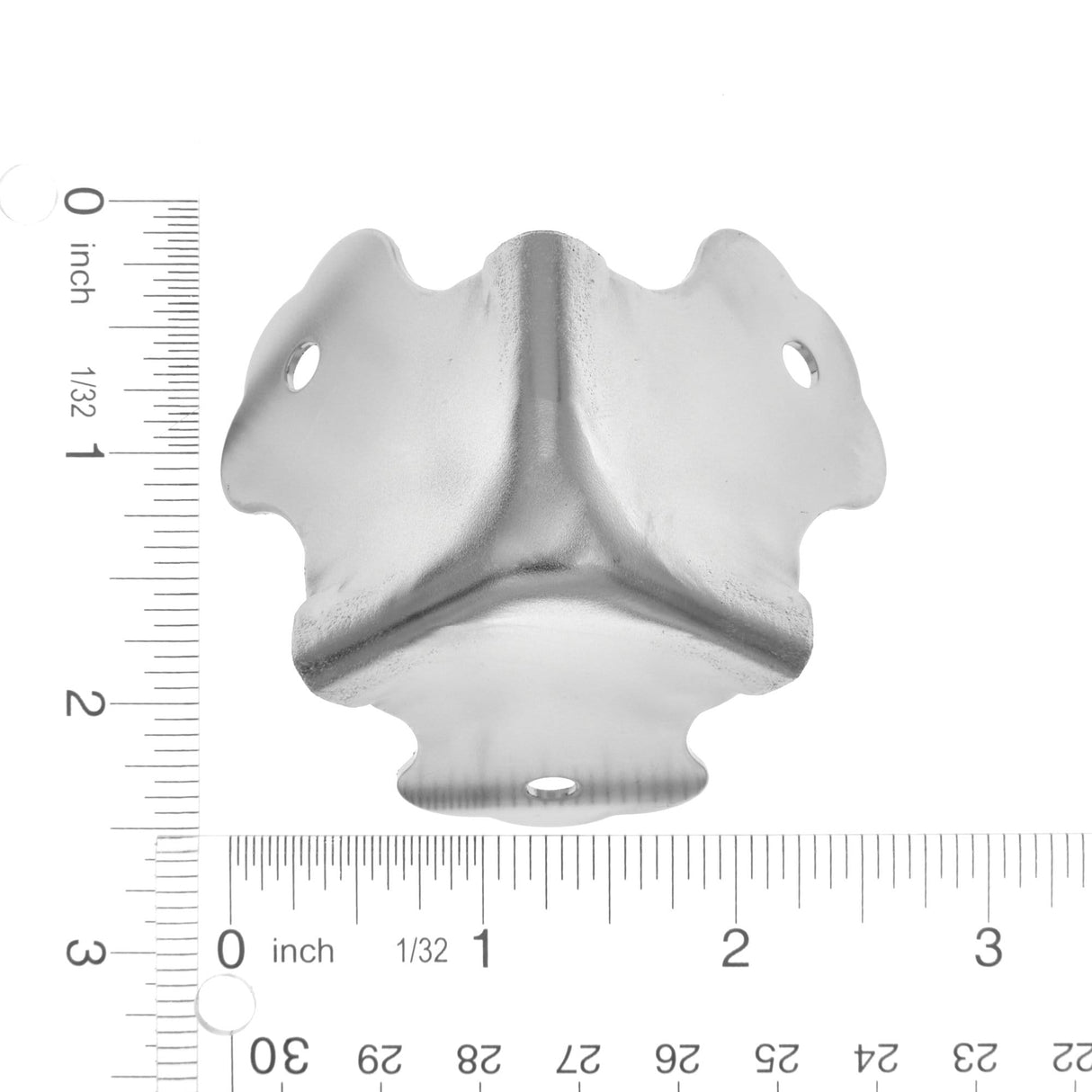 Ohio Travel Bag Wheels & Feet 1 7/8" Nickel, Corner, Steel, #L-3393 L-3393