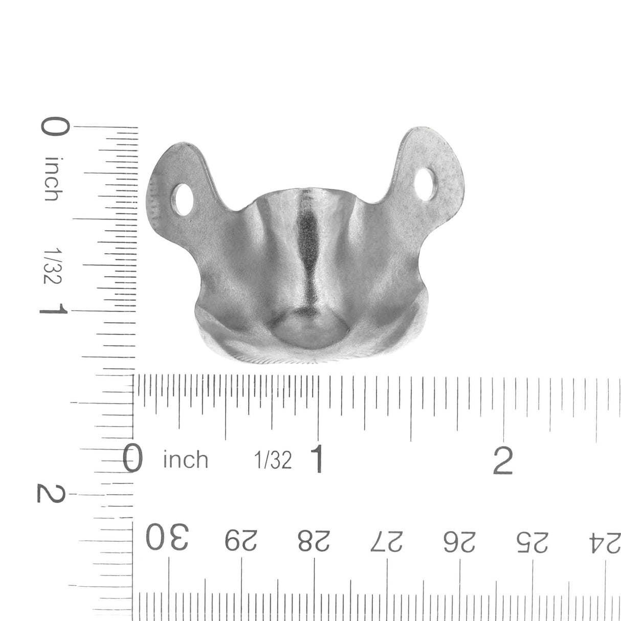 Ohio Travel Bag Wheels & Feet 1" Nickel, Two-Leg Corner, Steel, #L-775 L-775