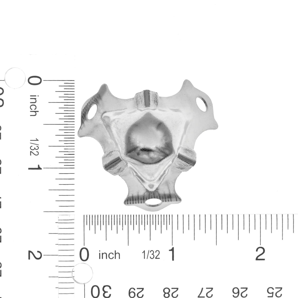 Ohio Travel Bag Wheels & Feet 2 1/2" Nickel, Corner, Steel, #F-4-NP F-4-NP