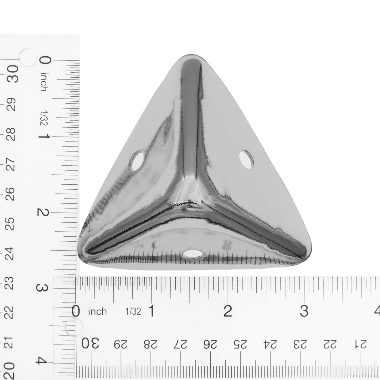 Ohio Travel Bag Wheels & Feet 2 1/4" Nickel, Corner, Steel, #F-7 F-7