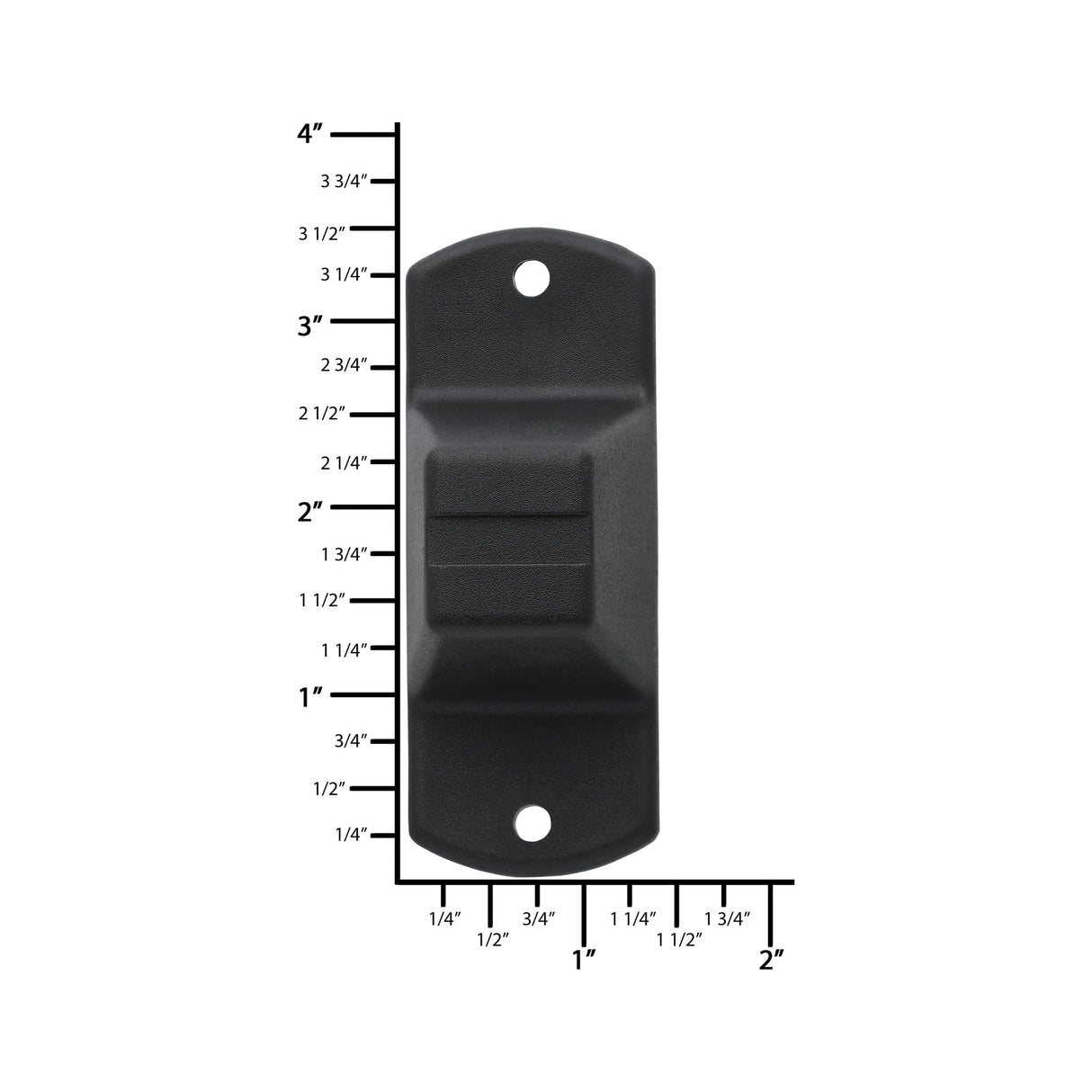 Ohio Travel Bag Wheels & Feet 2" Black, Bottom Stud, Plastic, #L-2282 L-2282