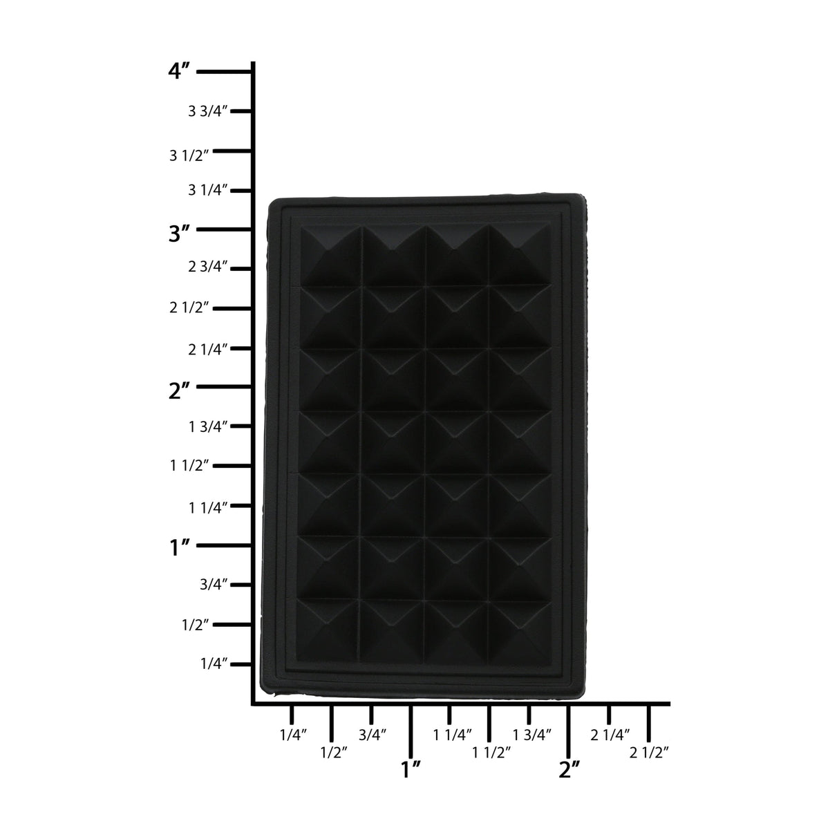 Ohio Travel Bag Wheels & Feet 2" Black, Sewable Bottom Stud, Rubber, #L-3034 L-3034