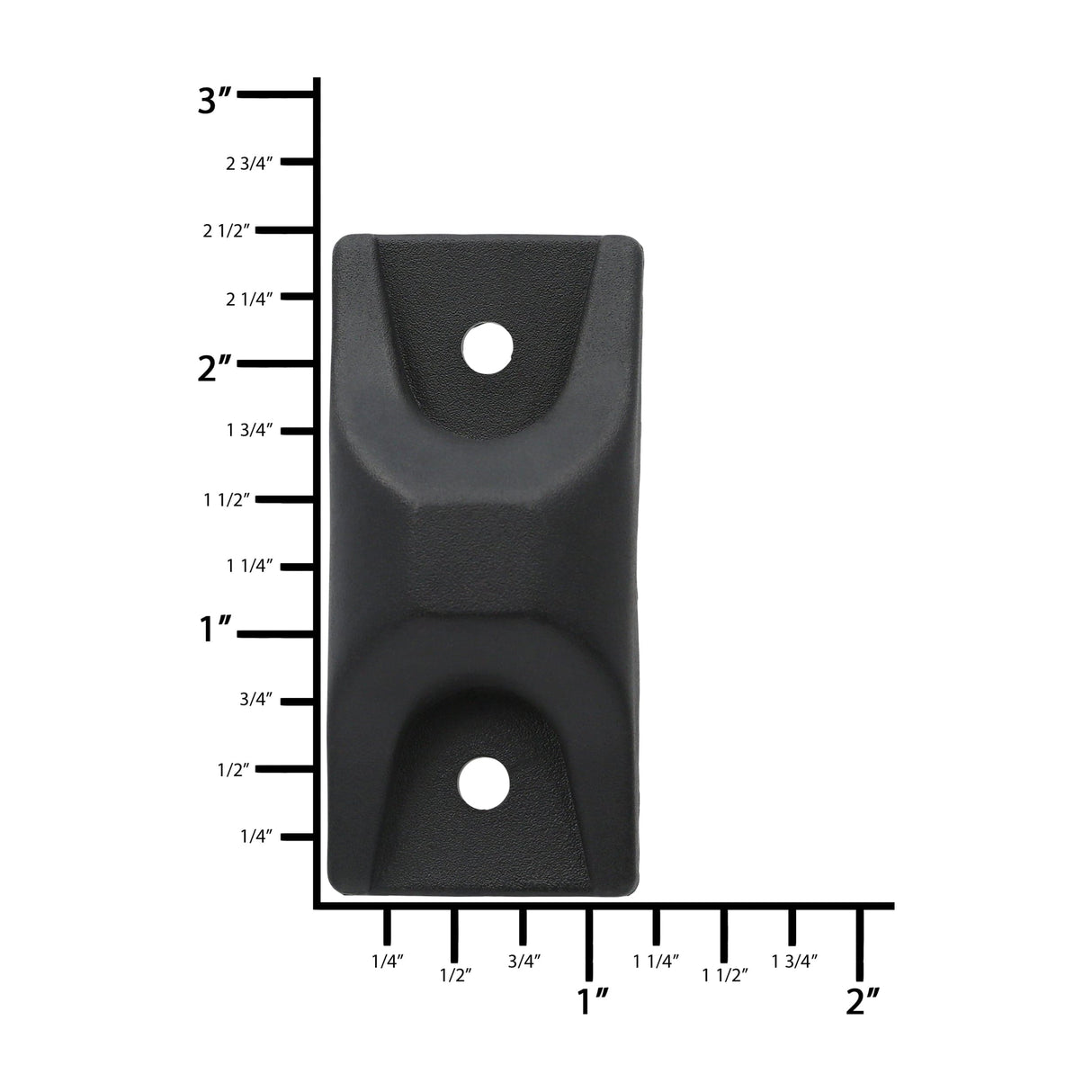 Ohio Travel Bag Wheels & Feet 3/4" Black, Bottom Stud, Plastic, #L-2469 L-2469