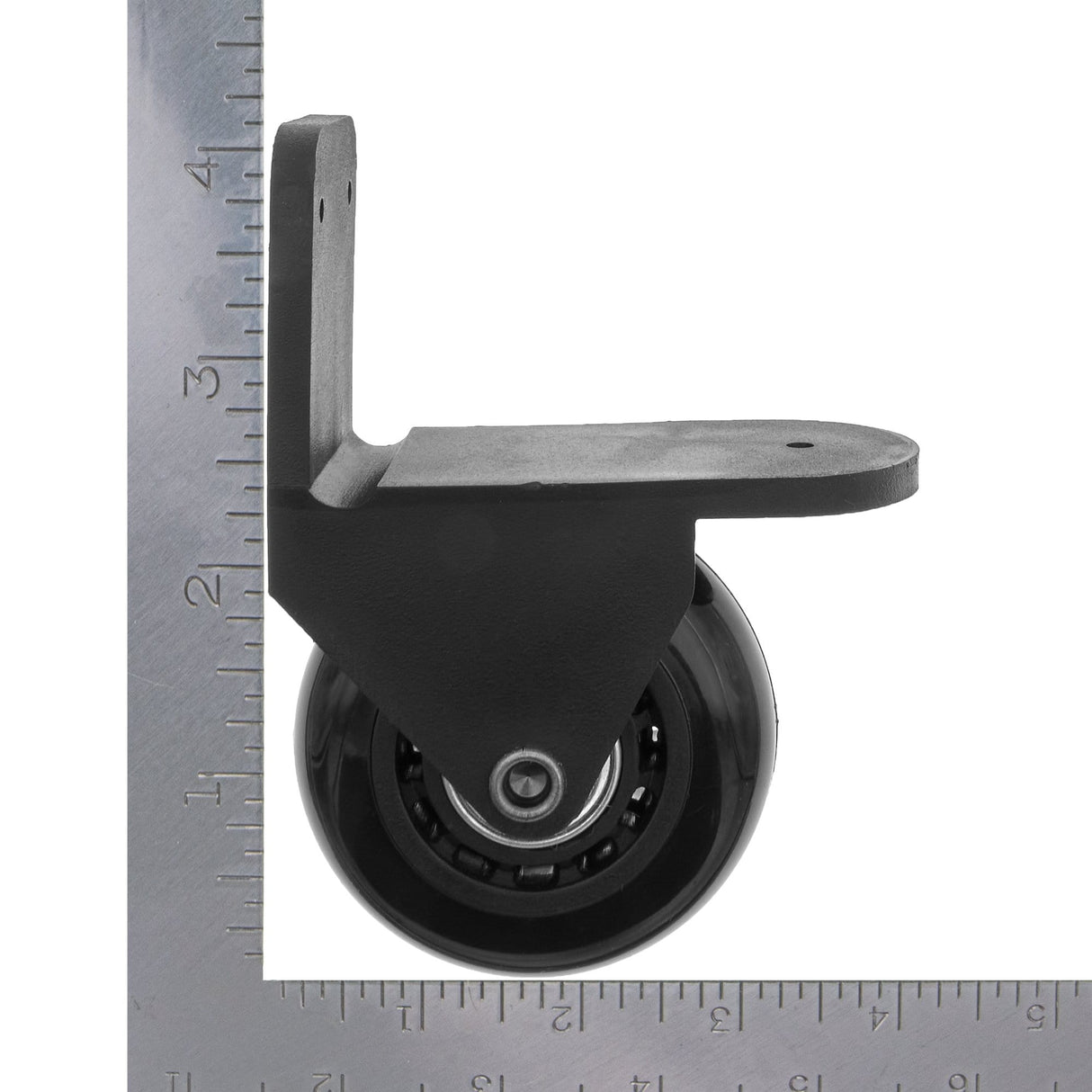 Ohio Travel Bag Wheels & Feet 60mm Black, Inline Skate Wheel with Housing, Plastic, #L-3666 L-3666