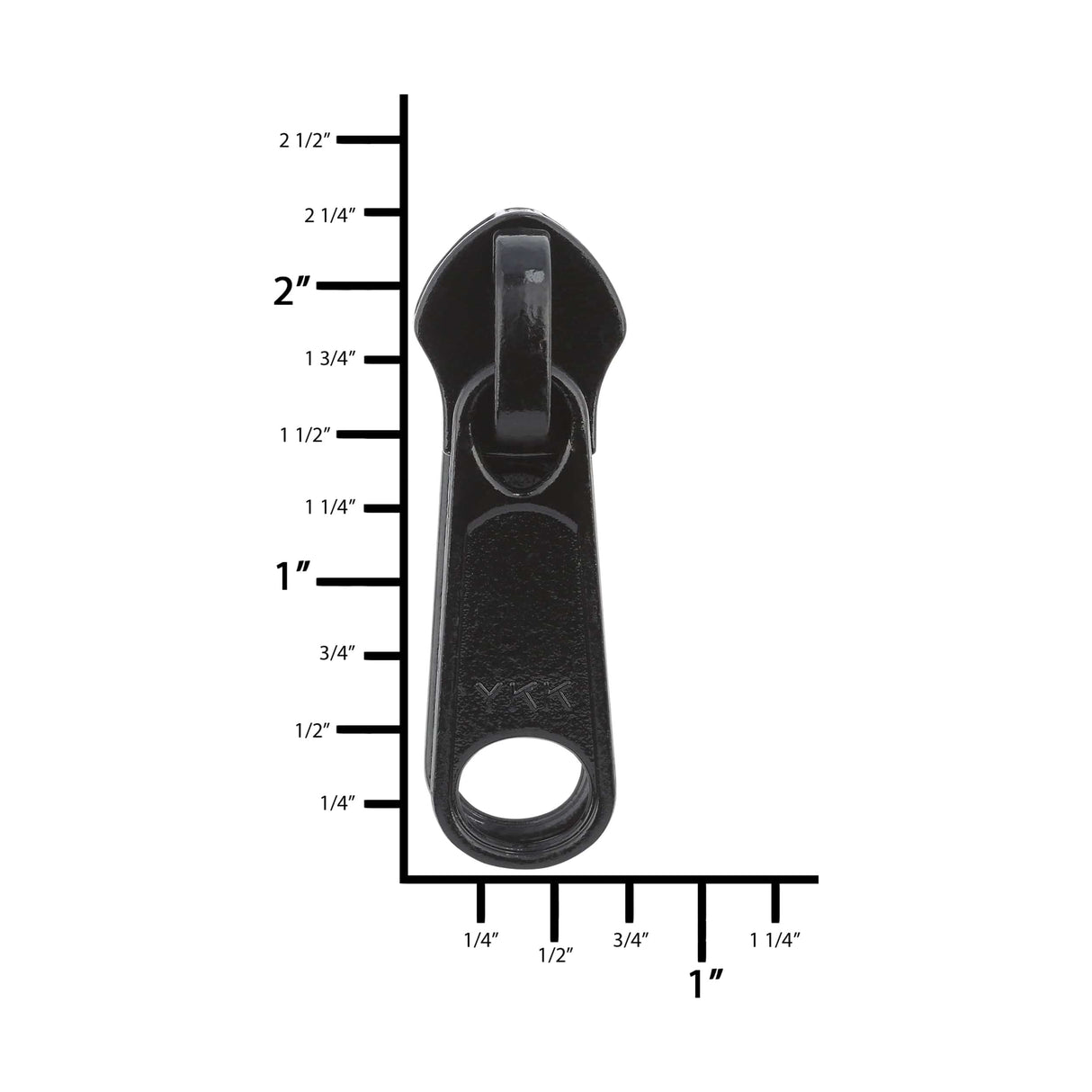 Ohio Travel Bag Zippers #10 Black, YKK, Long Tab Non-Lock Reversible, Zinc Alloy, #10C-2-BLK 10C-2-BLK