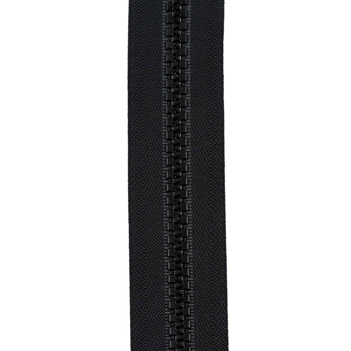 Ohio Travel Bag Zippers #10 Vislon Reversible Zipper 72in Black, #10VRV-72-BLK 10VRV-72-BLK
