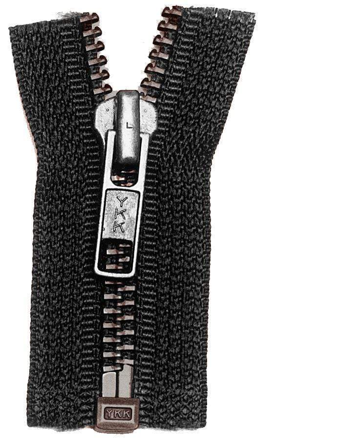 Ohio Travel Bag Zippers 24" Black w/Antique Brass, Bomber Jacket, #5 Metal, #6BJ-24-BLK-ANT 6BJ-24-BLK-ANT