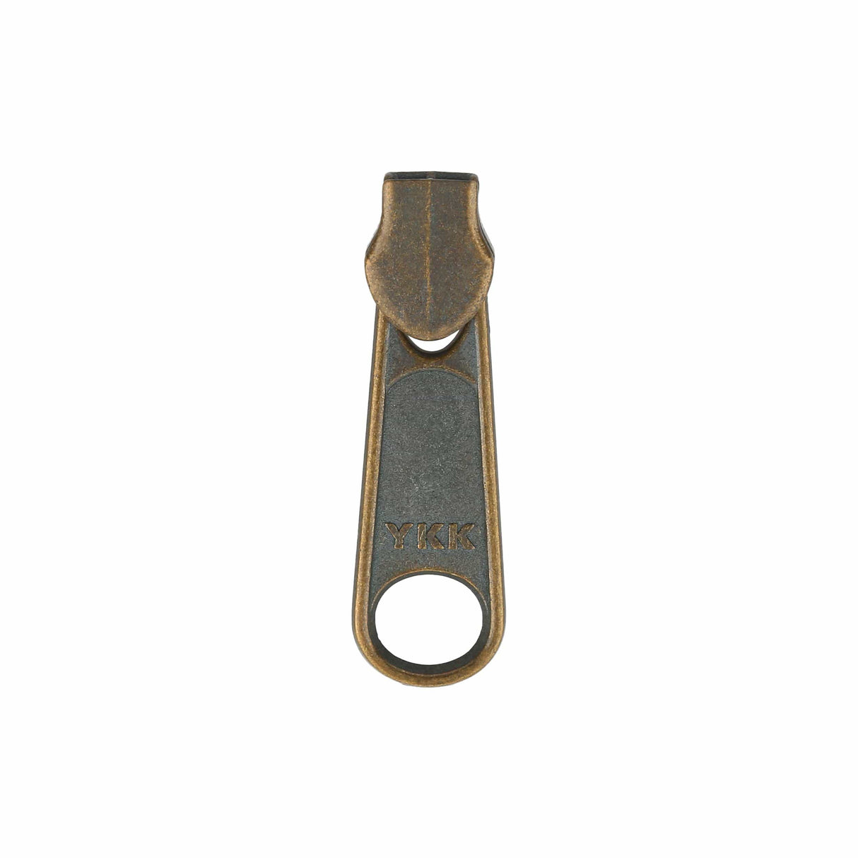 Ohio Travel Bag Zippers #4.5 Antique Brass, YKK Long Tab Swivel Slider, Zinc Alloy, #4.5C-1-ANTB 4.5C-1-ANTB