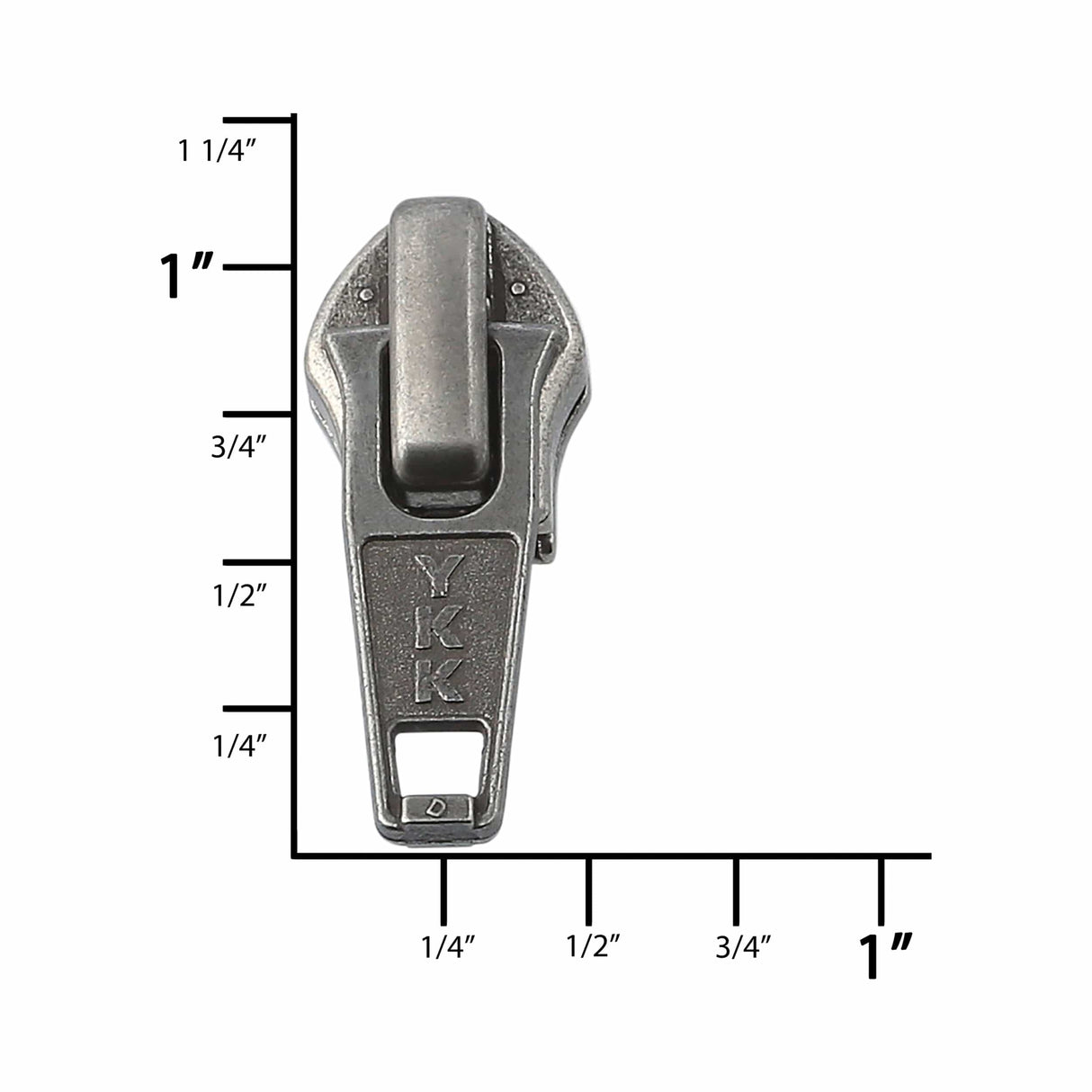 Ohio Travel Bag Zippers #5 Antique Nickel, YKK Short Tab Auto Lock Slider, Zinc Alloy, #5CN-3-ANTN 5CN-3-ANTN