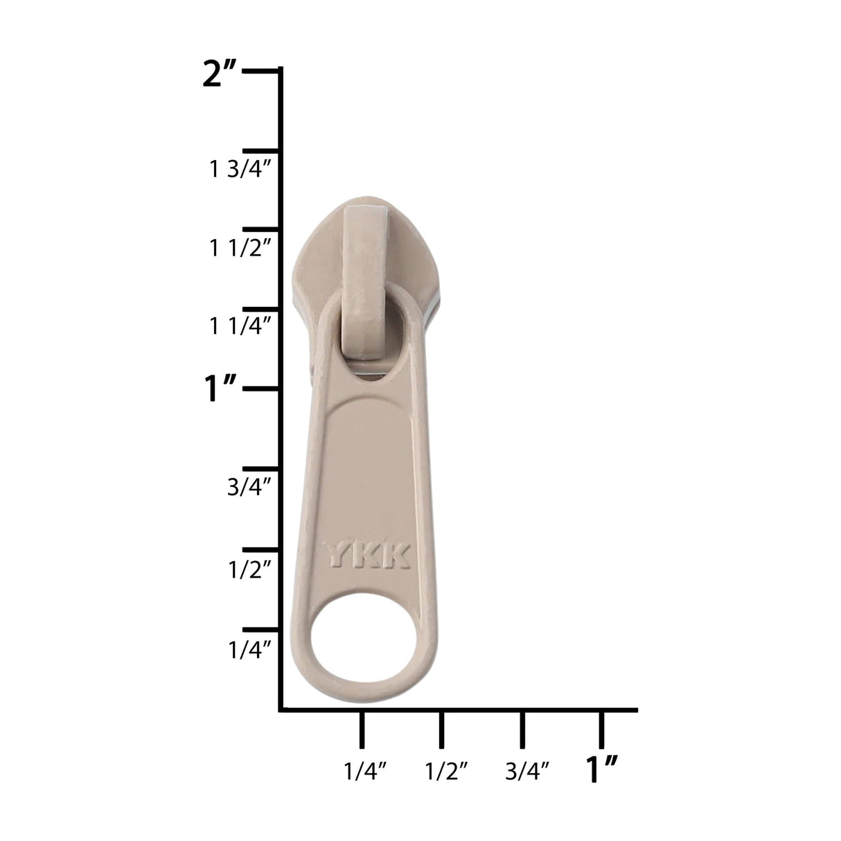 Ohio Travel Bag Zippers #5 Beige, YKK Long Tab Semi Swivel Slider, Zinc, #5CN-1-BGE 5CN-1-BGE